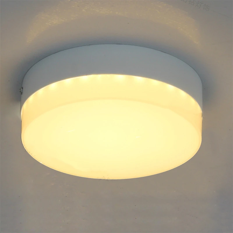 

Simple Mini Round Surface Mounted LED Ceiling Light White Lamp for Home Bathroom Kitchen