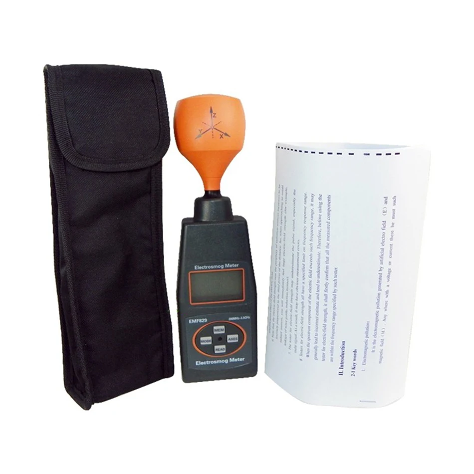 EMF829 Профессиональный цифровой электросмог портативный магнитный