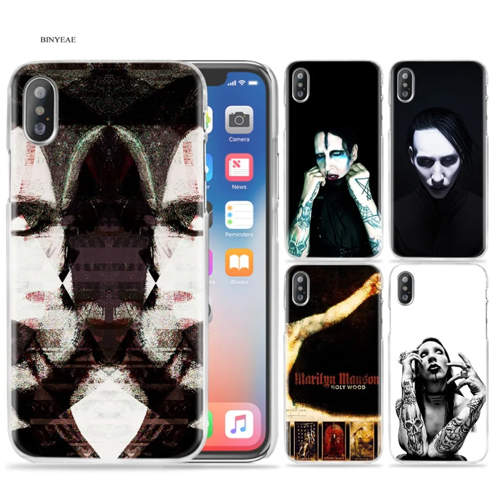 

Case for iPhone X XS MAX XR 7 8 Plus 6 6S Plus 5 5S SE 5C 4 4S 7+ 8+ 7Plus 8Plus Cover Phone Cases Marilyn Manson