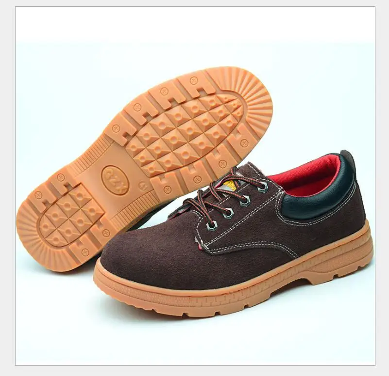 New exhibition Men Steel Toe Safety Work Shoes Breathable men shoe sneakers Anti-piercing anti-slip wearable Protection Footwear