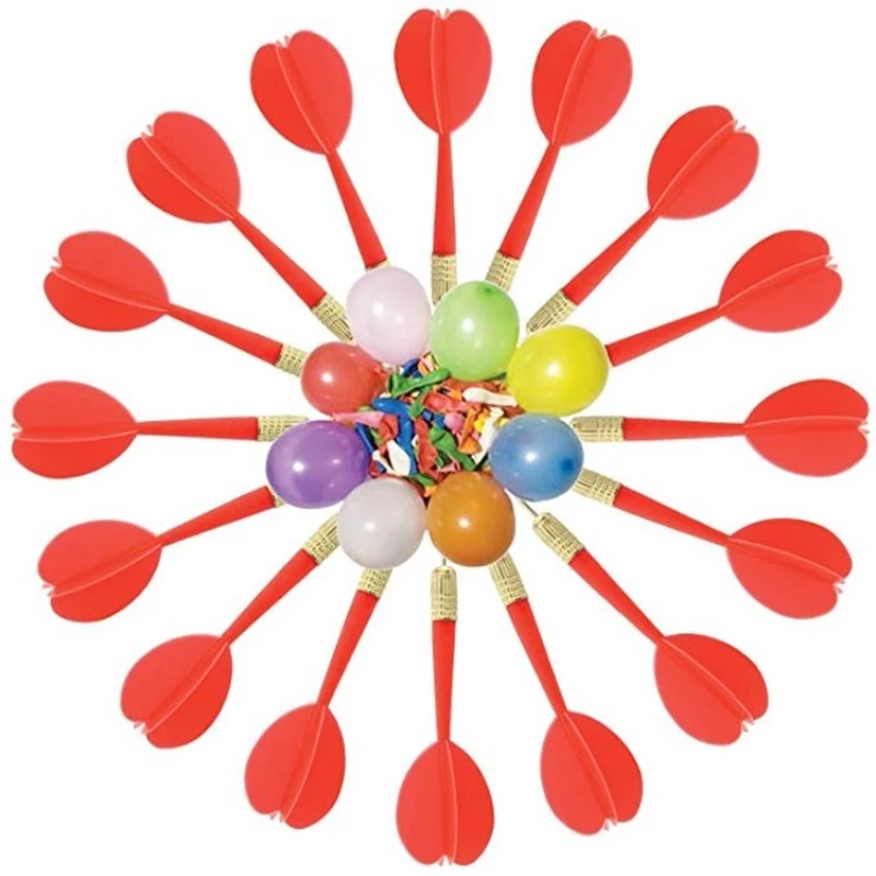 

Dart Balloon Game for Kids Jumbo Fun Set Only includes 12 Plastic Darts with Copper Tips, Exciting Outdoor Game for Children