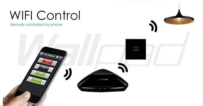 Настенный сенсорный светильник ель с Wi Fi 2 клавиши|light mix|light switch push buttonlight touch |