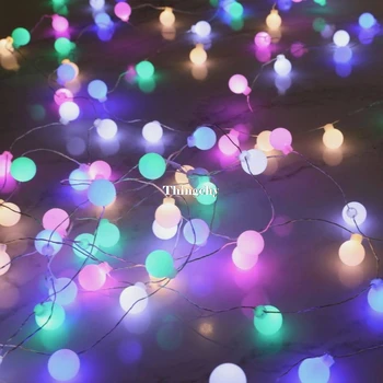 

LED Sherbet copper wire string lights Micro fairy lights Battery for party Outdoor Indoor wedding Xmas home decoration