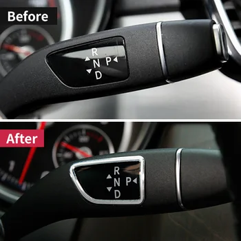 

Car Windshield Wiper Shift Switch Button Decoration Trim Frame Sticker For Mercedes Benz A/B/E Class CLA GLA GLK GLC Car Styling