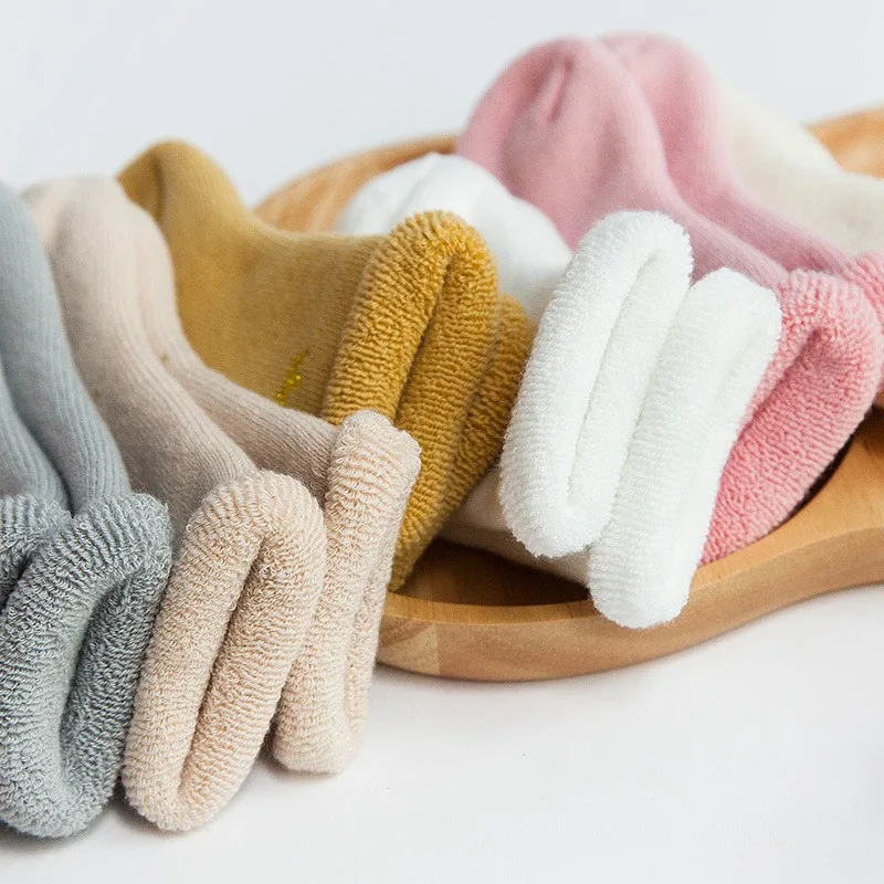 COOTELILI Thicken Cotton Winter Kids Socks Baby Girl Clothes Boys Socks Stuff For Newborns Warm Long Socks For Infant 0-3Y  (5)