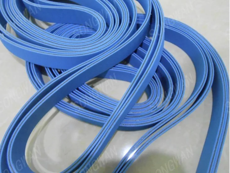 

(Customized belt)Two-sided Blue Fully Automatic Pasting Machine Belt Drive Paper Conveyor Belt Feeding Slice baseband