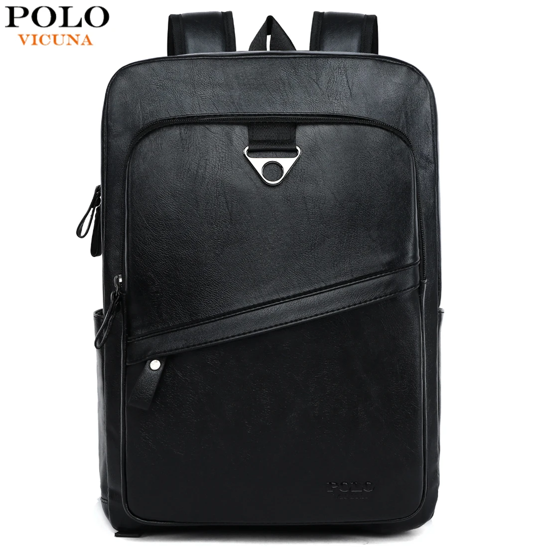 Цена VICUNA POLO, водонепроницаемый кожаный высококачественный мужской рюкзак для путешествий, ноутбука, с передним карманом, Большой Вместительный ...