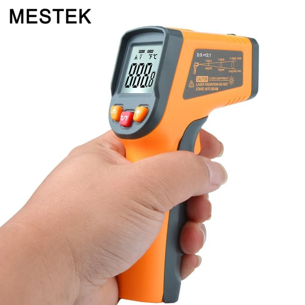 MESTEK MT550 ручной Бесконтактный цифровой инфракрасный пистолет-термометр ИК-тестер температуры Промышленный пирометр-50~ 600C