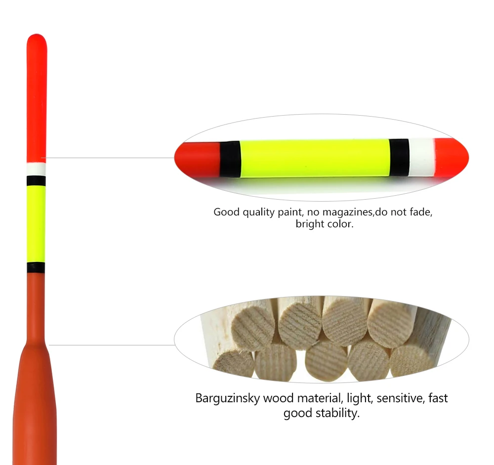 FTK баргузинская ель, 10 шт./лот, разноцветные поплавок, длина 18-20,5 см, поплавок, 2 г, 3 г, 4 г, 5 г, для ловли карпа