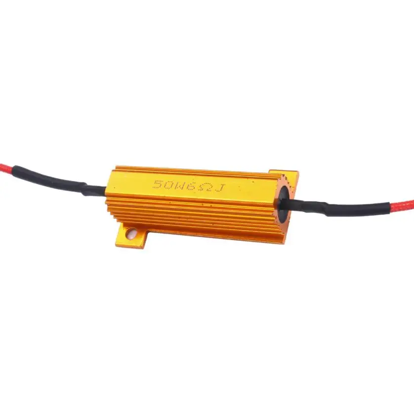 Франшиза 50 Вт 6Ohm Автомобильный светодиодный DRL противотуманный поворот одиночный нагрузочный резистор для фиксации светодиодный лампы#0701