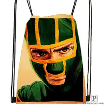 Пользовательские обалденная Drawstring сумка-рюкзак милый рюкзак дети сумка(черный назад) 31x40 см#2018611-4