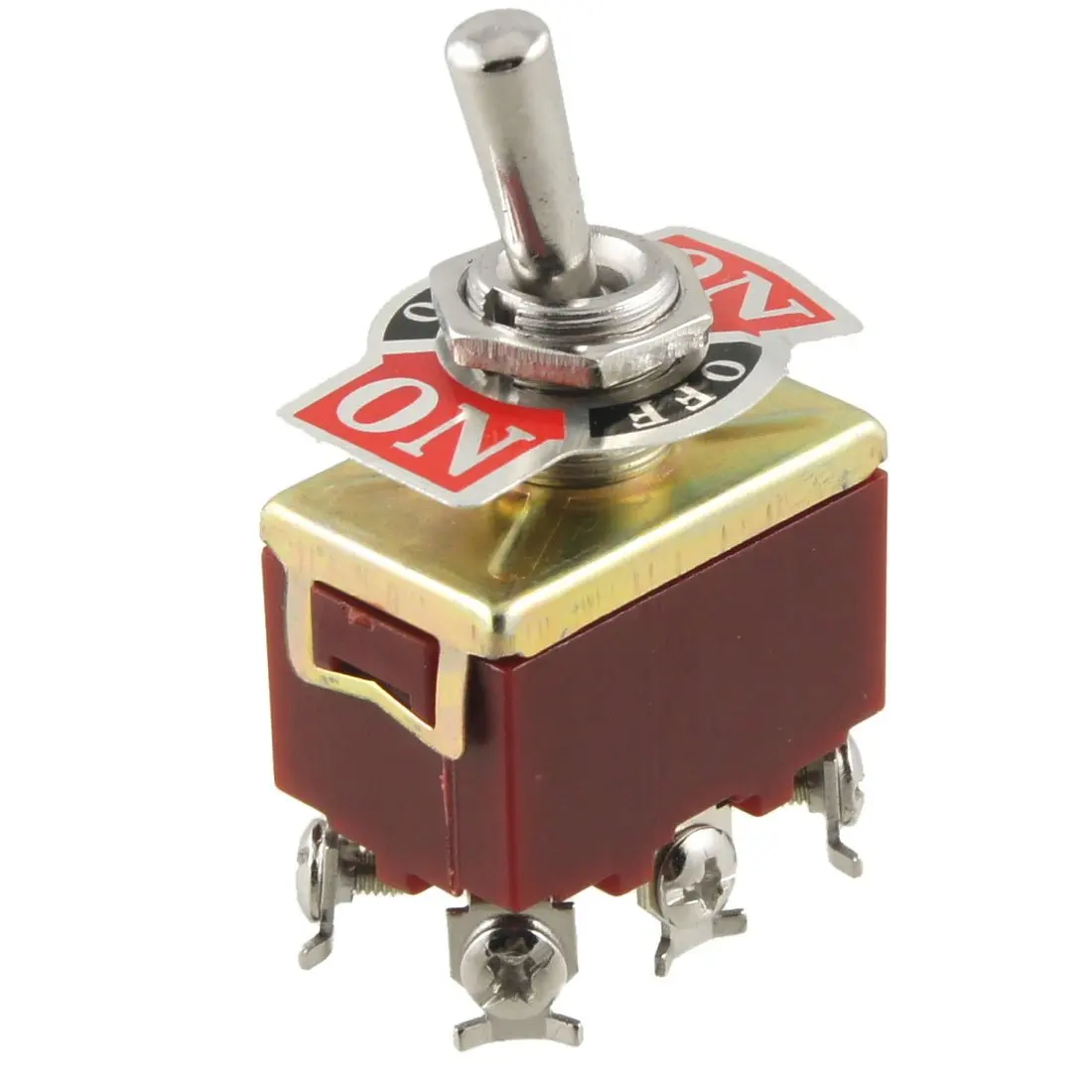 On/Off/On 3 Position DPDT 6 Screw Terminals Toggle Switch AC 250V 15A