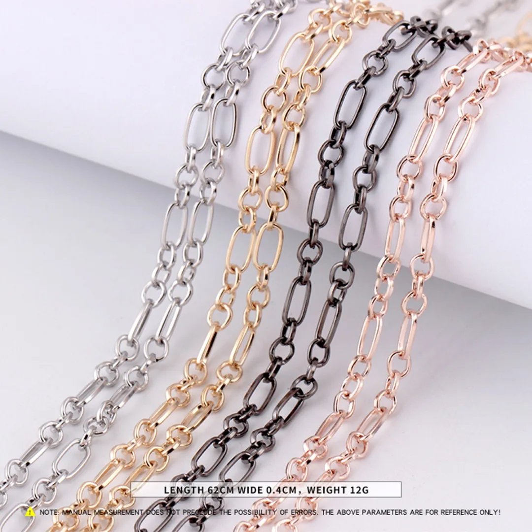 Men's Hiphop Chain Fashion DIY Jewelry Accessories Chic 60cm Long Silver/Gold Color  Box Chain Necklace Bijoux Femme