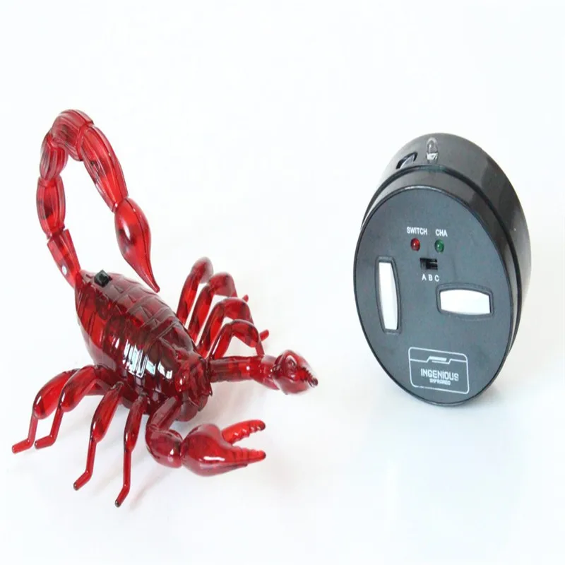 Funny Remote Control RC Scorpion Animal Practical Jokes Novelty infrared RC scorpion Tricky toys ...