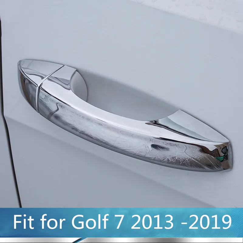 

New Chrome Car Side Door Handle Cover Trim Sticker Free Drop Shipping For Golf 7 2014 2015 2016 2017 2018 2019