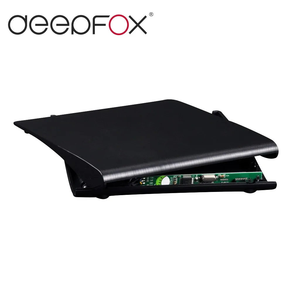 DeepFox тонкий жесткий пластиковый USB 3,0 SATA 9,5 мм Внешний DVD корпус CD-ROM чехол для ноутбука CD/DVD Оптический привод