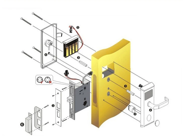 2017 novo hotel eletrônico fechaduras de porta