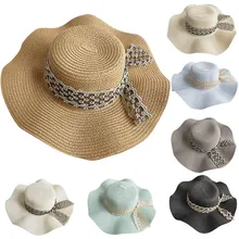Пляжные кепки Для женщин шляпа рыбака с жемчугом ручной работы Праздничная Кепка Досуг ВС Соломенная шляпка для отдыха и Досуг Туризм farm#2p22