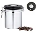 Leeseph Edelstahl Kaffee Behälter Kaffee Bohnen Kanister mit co2 Ventil Schwarz-in Flaschen Gläser & Boxen aus Heim und Garten bei