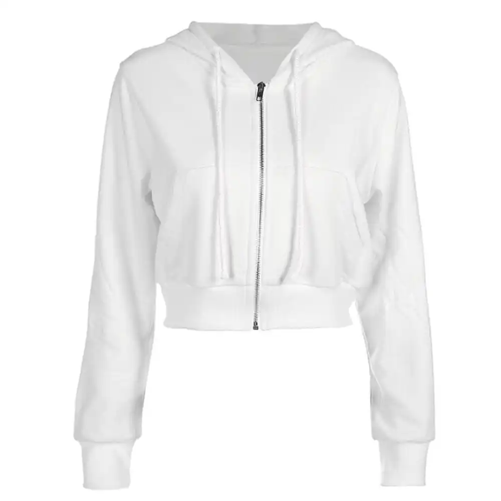 cropped zip jumper