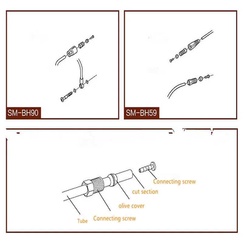 GUB велосипед BH90 BH59 2,5 м велосипед гидравлические дисковые тормоза шланг соединительная вставка и оливковый набор для тормоза SHIMANO SLX XT MTB