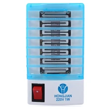 2 в 1 Mute лампы против насекомых светодиодный разъем Электрический комары мухи Жук Насекомое ловушка уничтожитель Zapper ночь ламповое Освещение ЕС и США