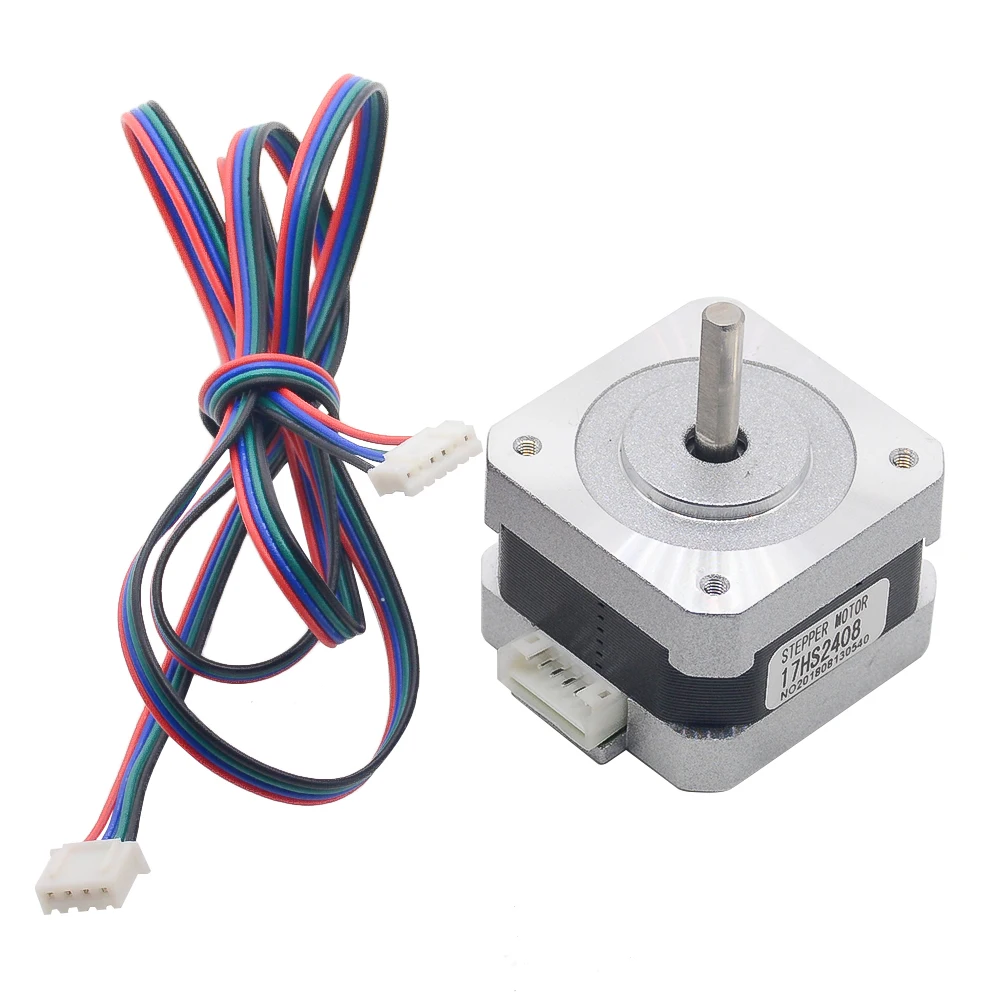 Peças do Cnc do Motor da Impressora do Laser Nema Motor Deslizante 42 Bygh 0.6a Cecnc 3d 1pc 17hs2408 4-lead 17 3 do cnc do motor da impressora do laser 3d