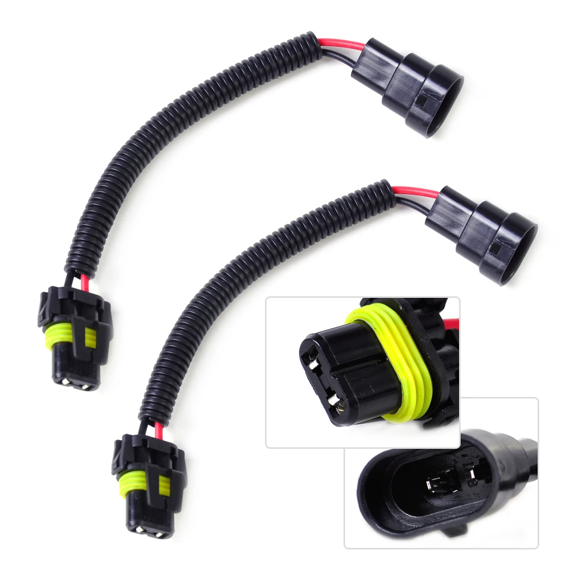 9006 Headlight Fog Light 2x Extension Wiring Harness Socket Plug Wire Fit HB4
