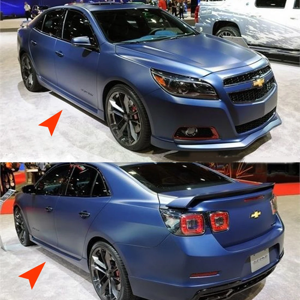 For Chevrolet Malibu 2012 2014 Pu Body Kit Fribt Lip Side Skirt Rear