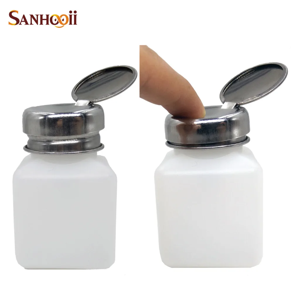 DIY 100ML Press Pump Liquid Alcohol Rosin Thinner Nail Art Polish