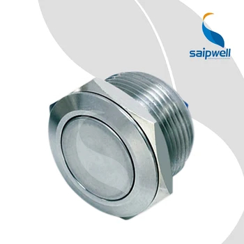 

19mm 1NO 3A/250V AC Resetable Type Waterproof Push Button Switch / Flat Shape Metal Enclosed Button Switchgears (SP19B1)