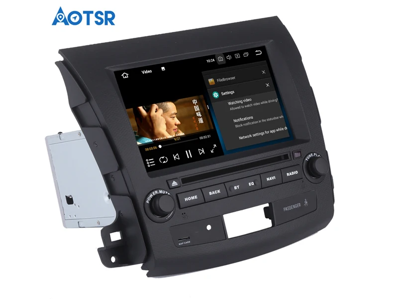 Sale Android 8.0 Car DVD player GPS Navigation for Mitsubishi Outlander 2006~2012 For Citroen C-Crosser for Peugeot 4007 32