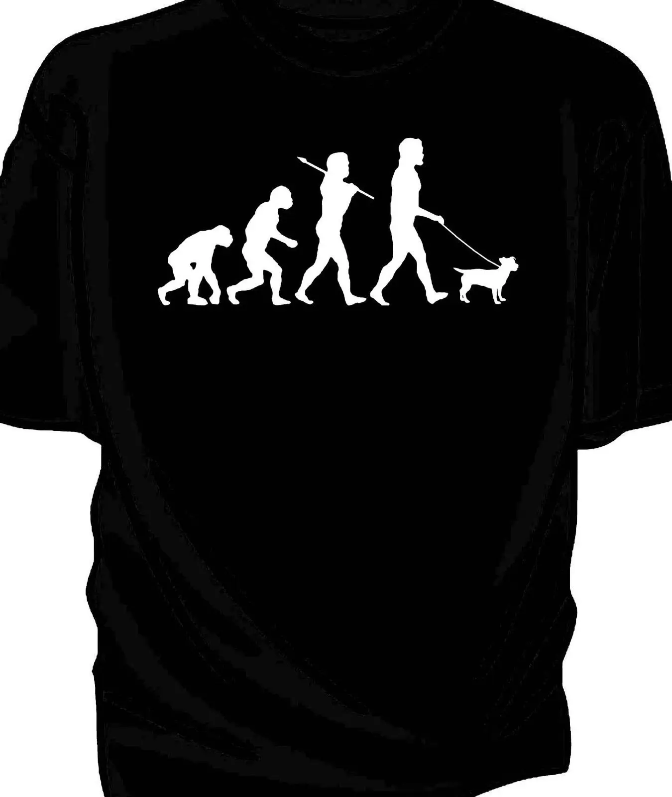 2019 New Fashion Low Price Girocollo Uomo Tees Evolution Of Man, T-Shirt Da Uomo Di Marca Jack Russell Terrier