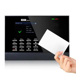 Système de présence de temps M300Plus ZK RFID, carte poinçon système Linux, horloge biométrique, 30,000 utilisateurs 