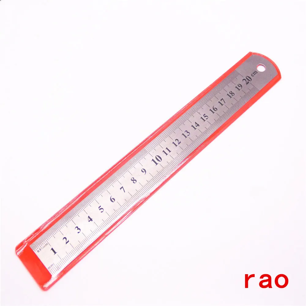 

20cm Stainless Steel Metal Straight Ruler Ruler Tool Precision Double Sided Measuring Tool Office stationery