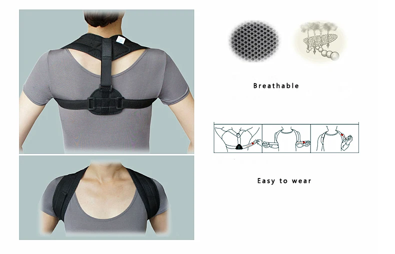 1pc Adjustable Clavicle Correction Belt Shoulder Brace Back Support Posture Corrector Belt Orthopedic Vest For Health Care