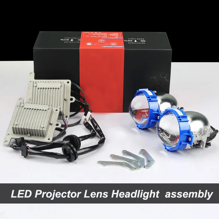 Wonderful Bi xenon Hi Low beam car LED Projector lens headlight kit