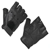 HOT Fashion Men's Leather Gloves Half Finger Fingerless Stage Sports Driving  Solid Black Gloves ► Photo 2/3