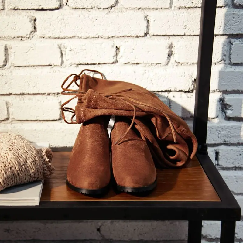 Skup KemeKiss 2020 kobiety 7 kolory stado skóra zima nad buty do kolan miękkie Stretch buty jesień mieszkania buty obuwie rozmiar 34 43