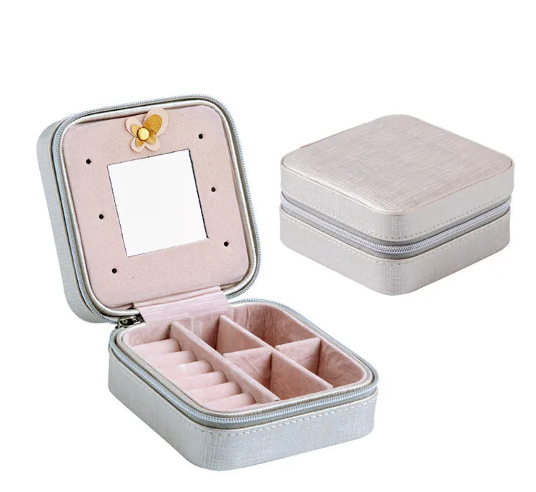 Jewelry Packaging Box Casket Box For Exquisite Makeup Case Cosmetics Beauty Organizer Container Boxes Graduation Birthday Gift - Цвет: YINXIAO