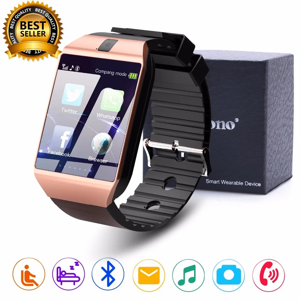 Cawono dz09 Bluetooth Smart Часы SmartWatch relogios смотреть TF sim карты Камера для iphone Samsung Huawei