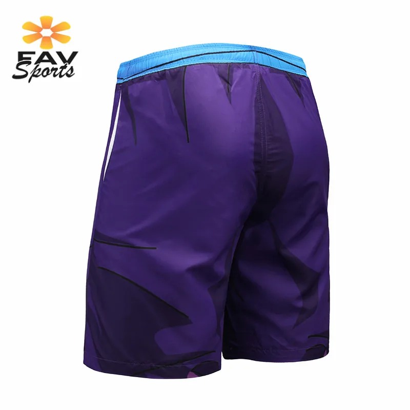 2018 Beach Shorts Purple Mens Swimming Trunks Quick Dry Surf Shorts