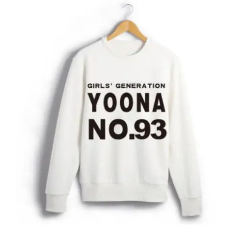 Mainlead Поколение KPOP девочек SNSD TaeYeon Yoona Толстовка Sweatershirt пуловер - Цвет: YOONA