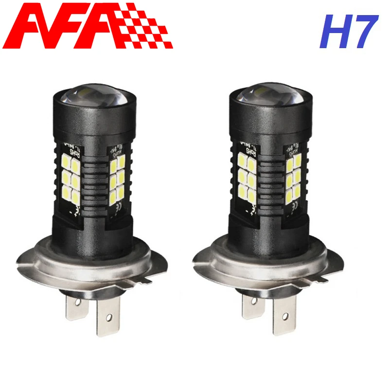 

LED Fog Light Bulb 21psc 3030 SMD White H7 Daytime Running Lights RDL 6000K 360 Degree Beam Angle 1350LM