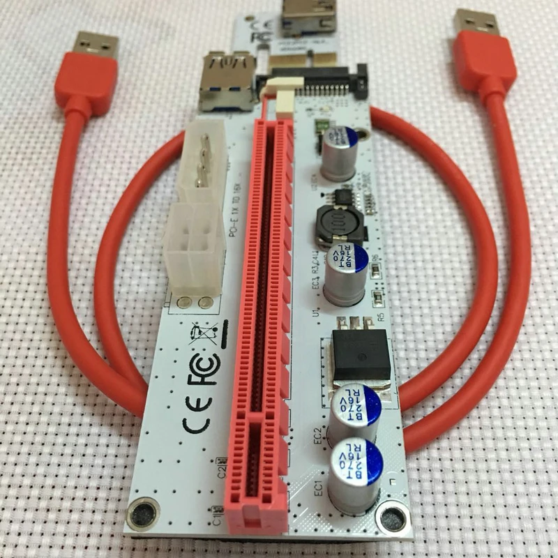 1 шт. высокое качество VER008S удлинитель USB 3 0 конвертер SATA PCI Express E 1X to16X Riser Card 60 см для