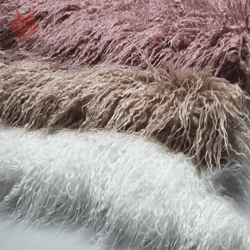 6 цветов сплошной 7 см длинный ворс пушистый искусственный монгольский мех Ткань Новорожденный ребенок фотографии реквизит поддельные тибетские Овцы мех tissu SP5377