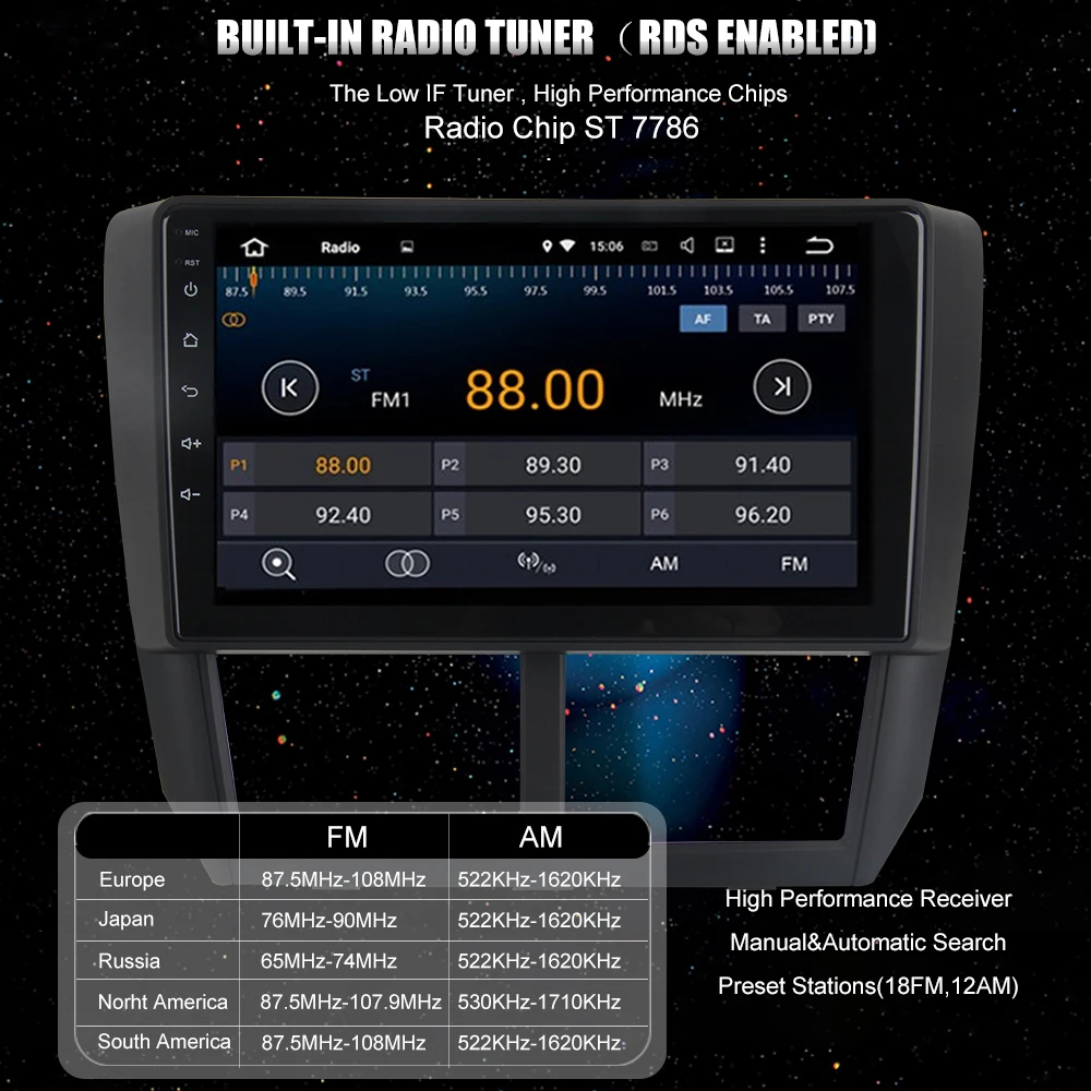 Cheap Dasaita Android 8.1 Car DVD GPS for Subaru Forester Multimedia 2008 2009 2010 2011 2012 with 9" IPS Touch Screen Auto Stereo LET 11