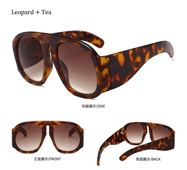 Солнцезащитные очки унисекс в стиле ретро, большие размеры, авиаторы, женские, брендовые, дизайнерские, цельные, большие, солнцезащитные очки для женщин, мужчин, черная маска, Оттенки UV400