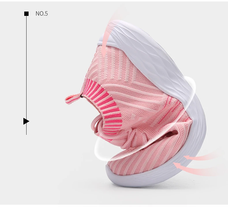 Women's Casual Shoes Woman Sneakers Socks Comfortable Soft Lady Top Quality Casual Flat Shoes Women Flats Sneakers Plus Size 41 9  (5)