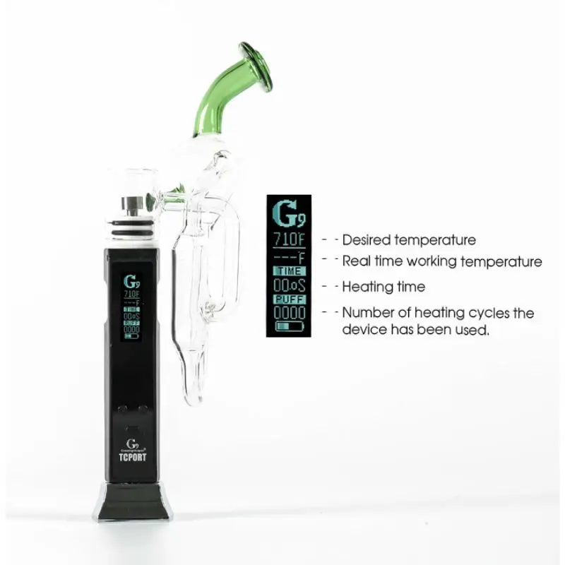Испаритель Greenlightvapes G9 TC Port Enail вейп с воском Дымчатая сигарета регулировкой